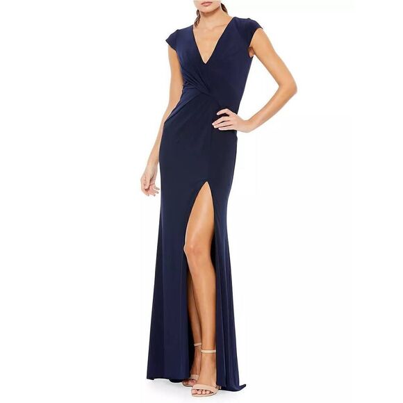Mac Duggal Dresses & Skirts - Mac Duggal Ieena V Neck Jersey Gown